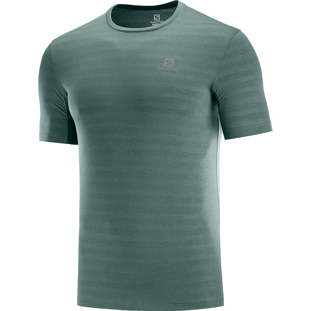 Salomon Israel XA M - Mens T shirts - Green (GBKR-38950)